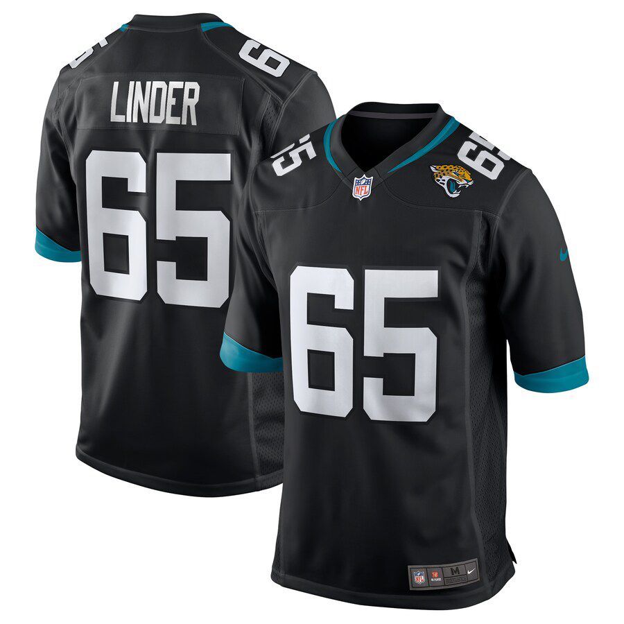 Men Jacksonville Jaguars 65 Brandon Linder Nike Black Game NFL Jersey